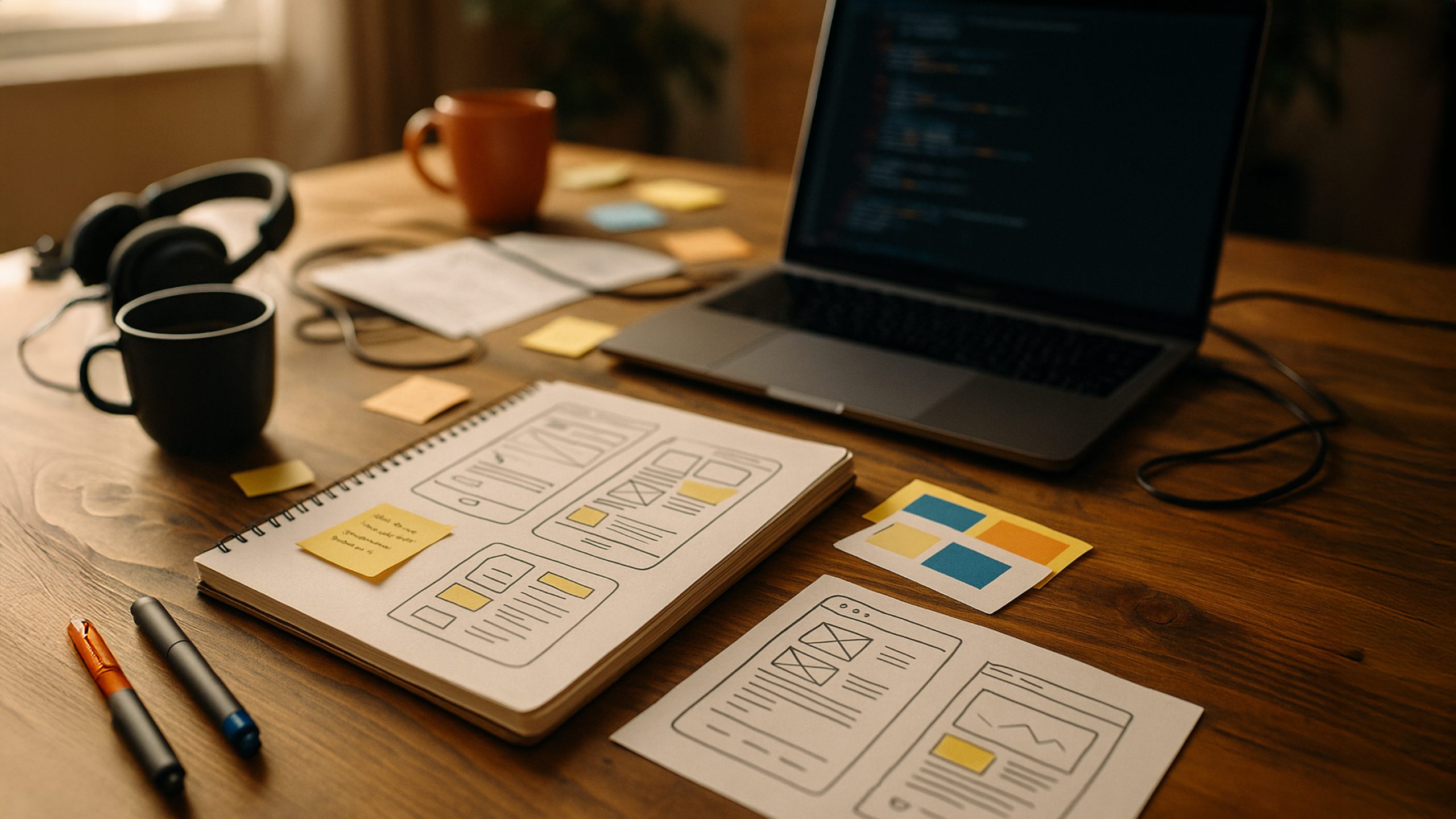 Working area for a Web Design Agency